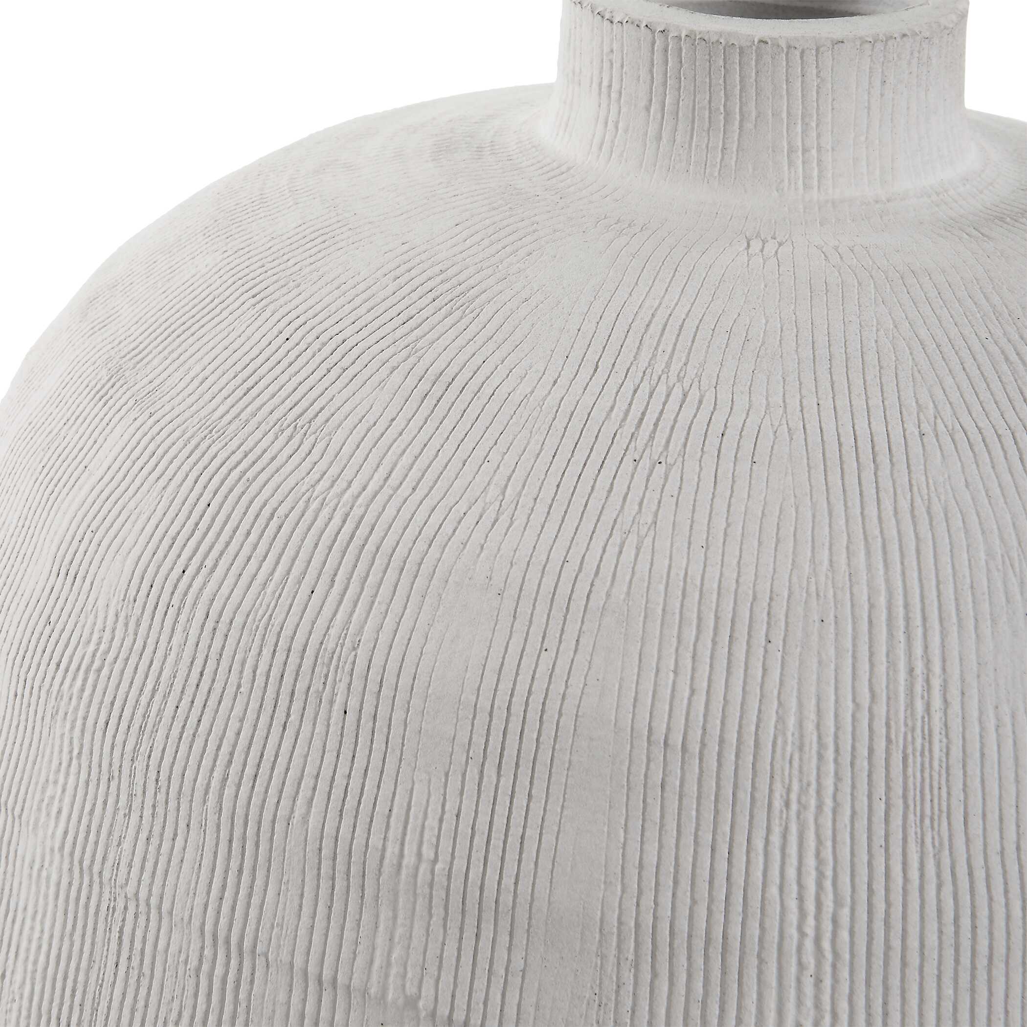 Abbyson Home Floreana Medium White Vase