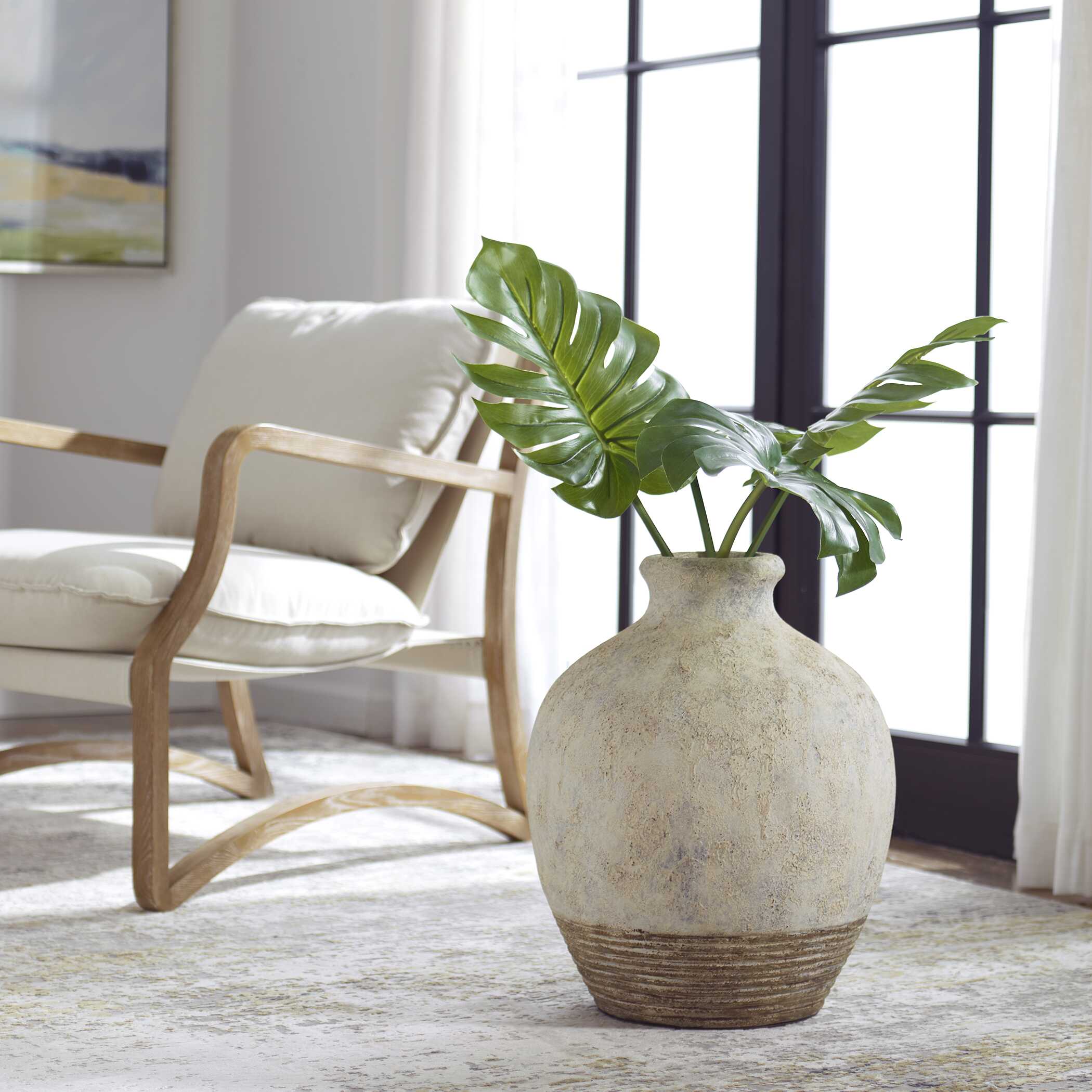 Abbyson Home Fernandina Oversized Rustic Vase
