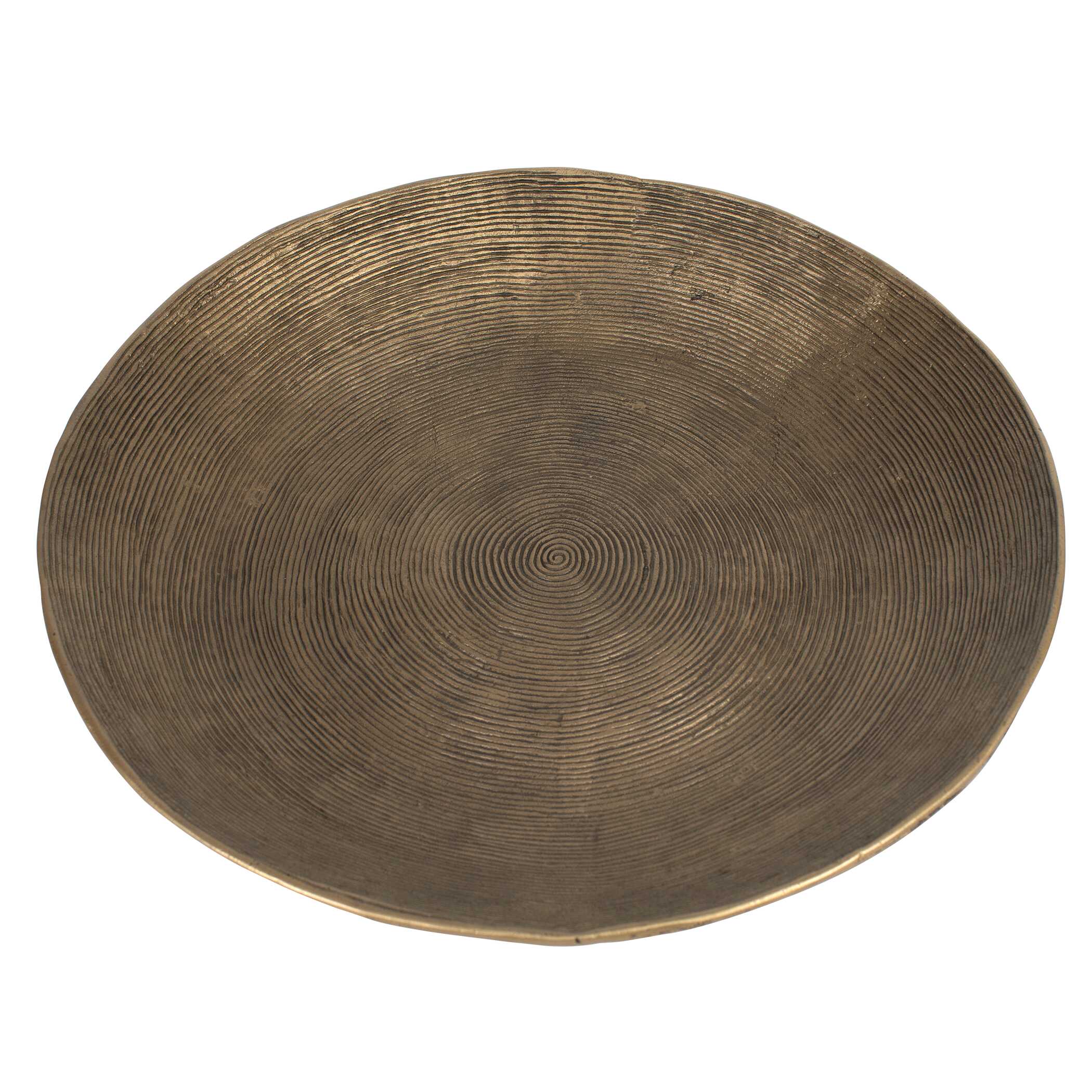 Abbyson Home Stratum Round Brass Bowls Set/2