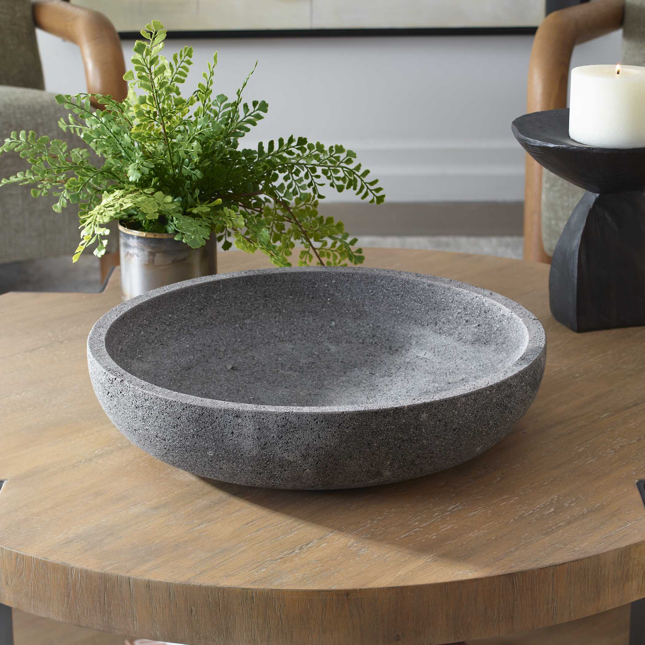 Abbyson Home Ashen Earth Outdoor Bowl