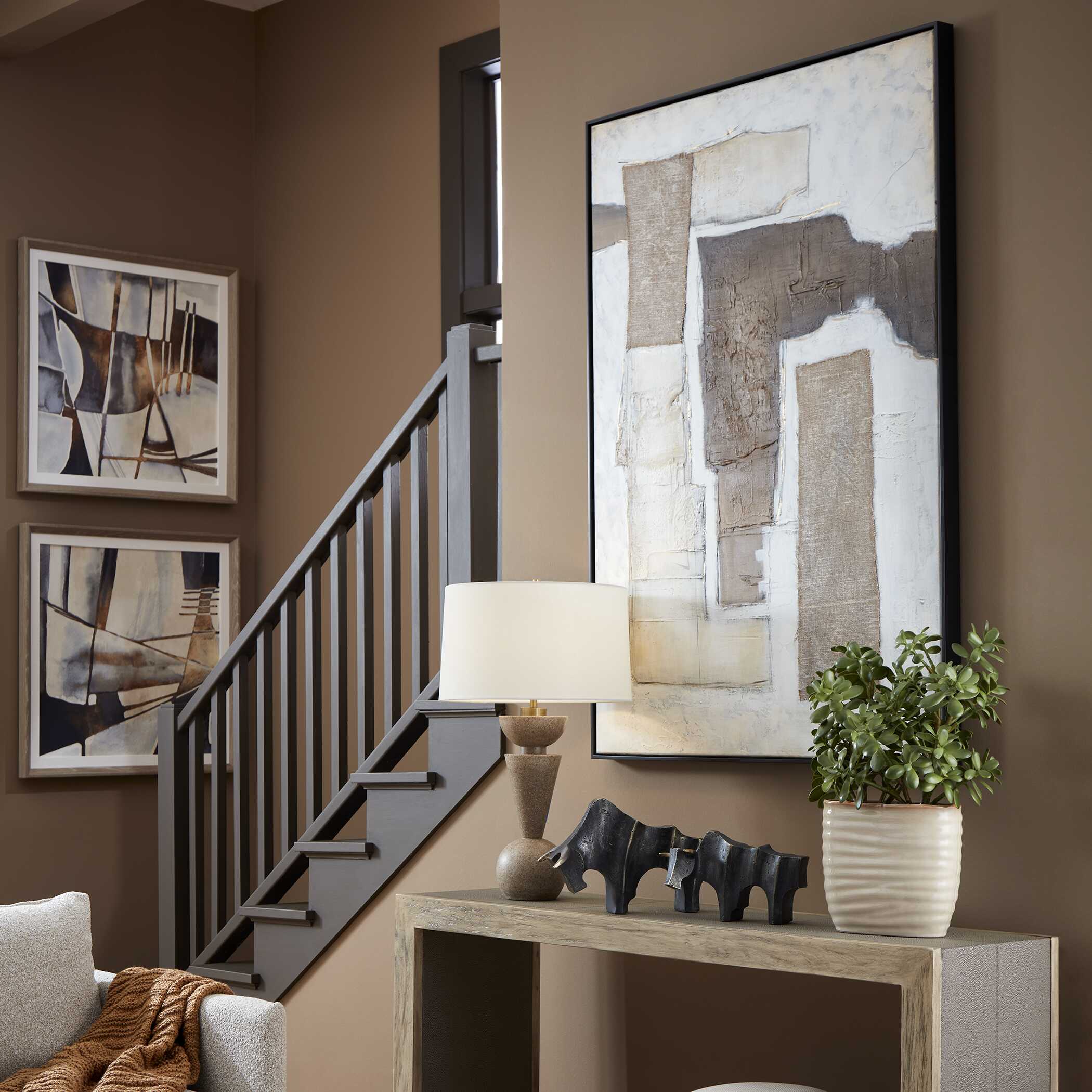 Abbyson Home Interference Hand Painted Canvas