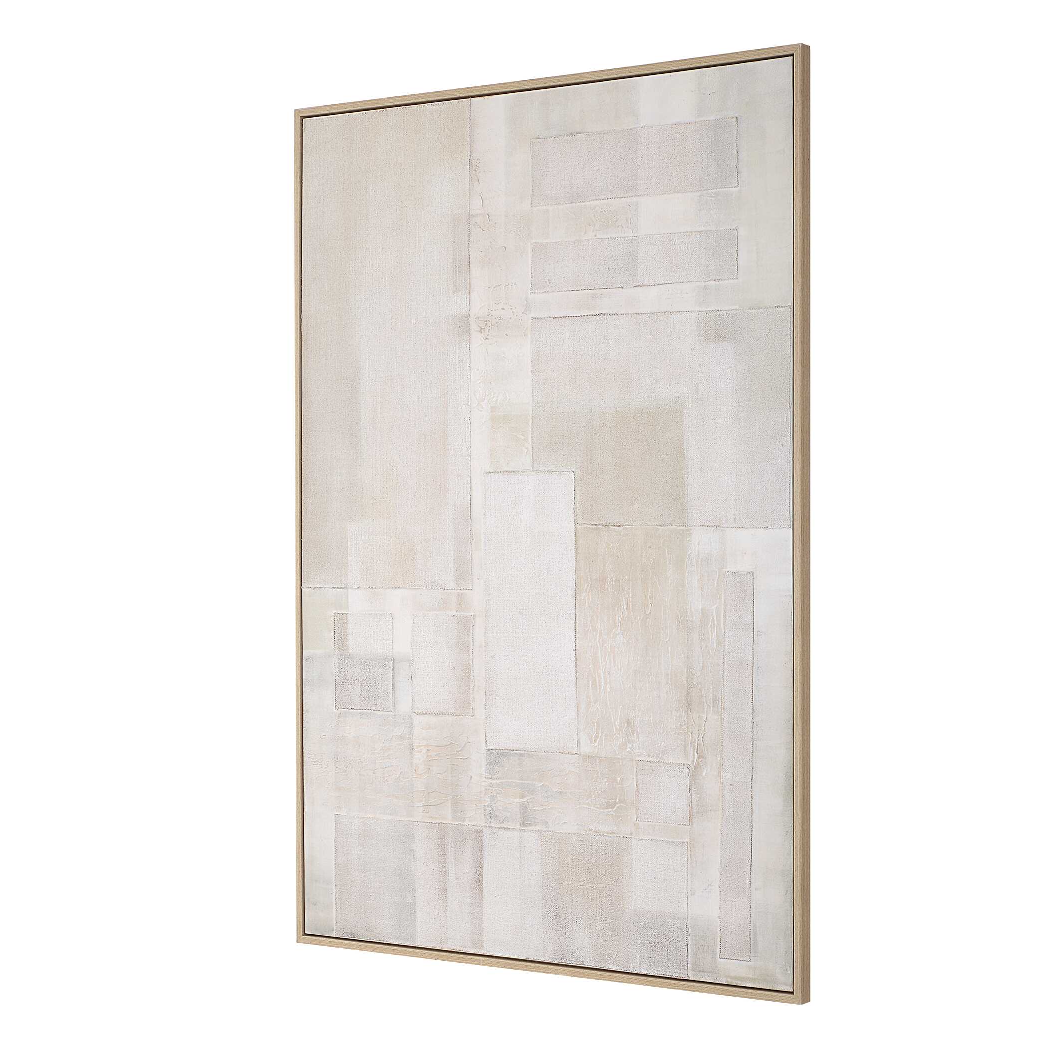 Abbyson Home Erase Canvas Abstract Art