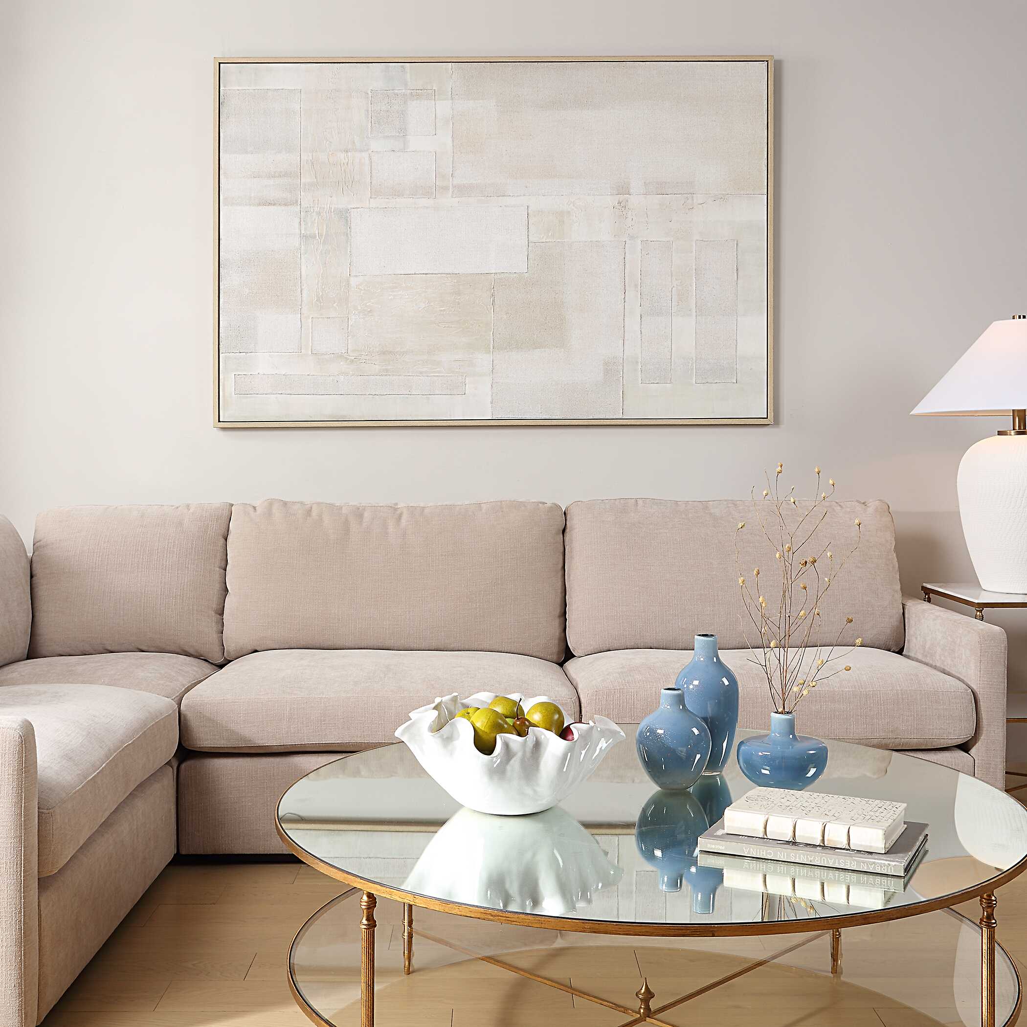 Abbyson Home Erase Canvas Abstract Art