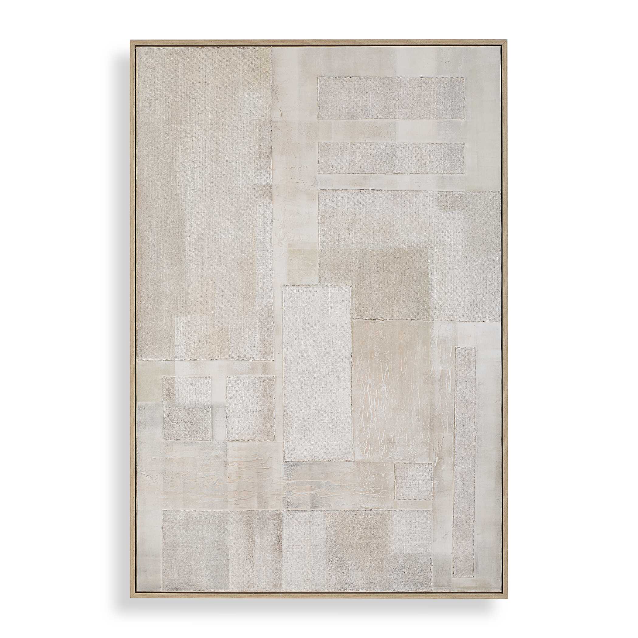 Abbyson Home Erase Canvas Abstract Art
