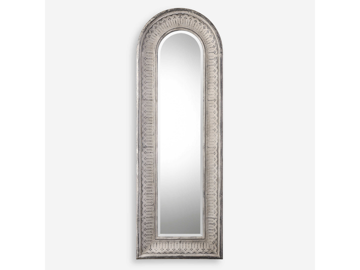 Abbyson Home Aria Aged Gray Arch Mirror