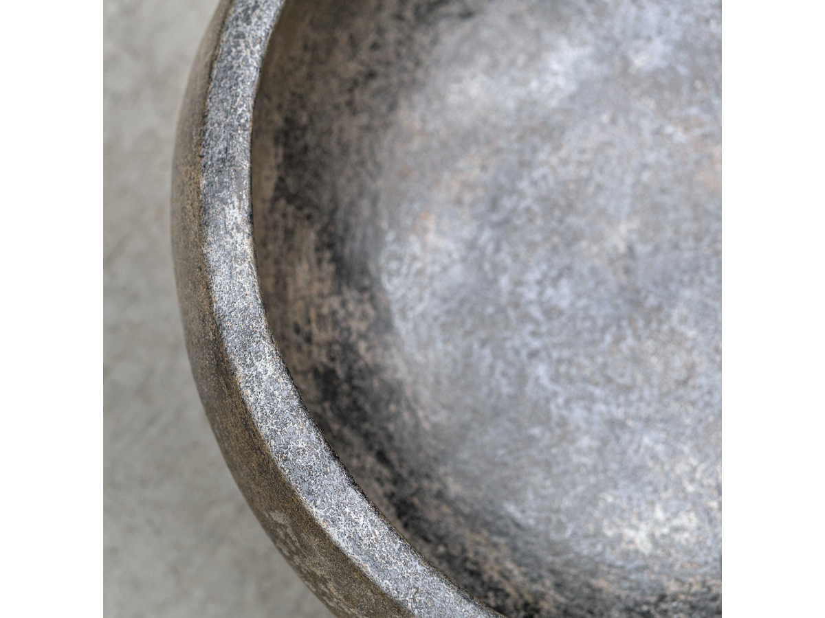 Abbyson Home Bixby Aged Black Bowl