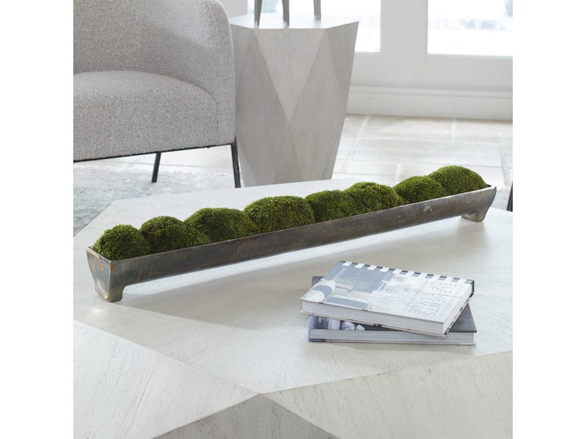 Abbyson Home Cane Moss Centerpiece