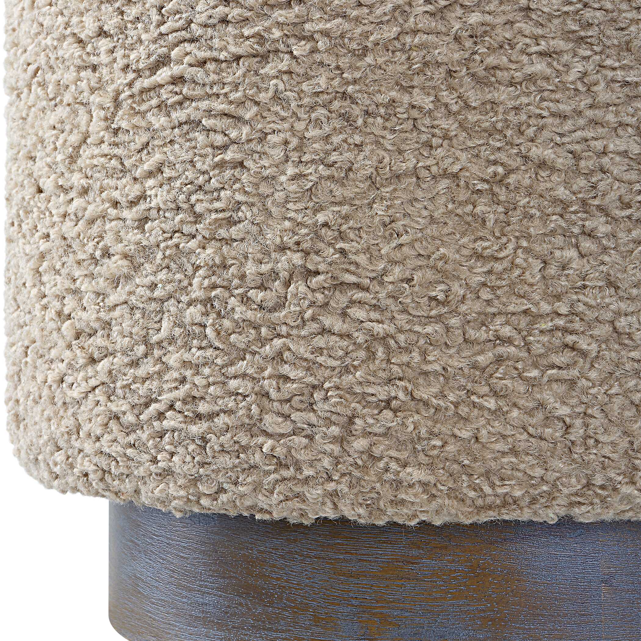 Abbyson Home Avila Latte Round Ottoman
