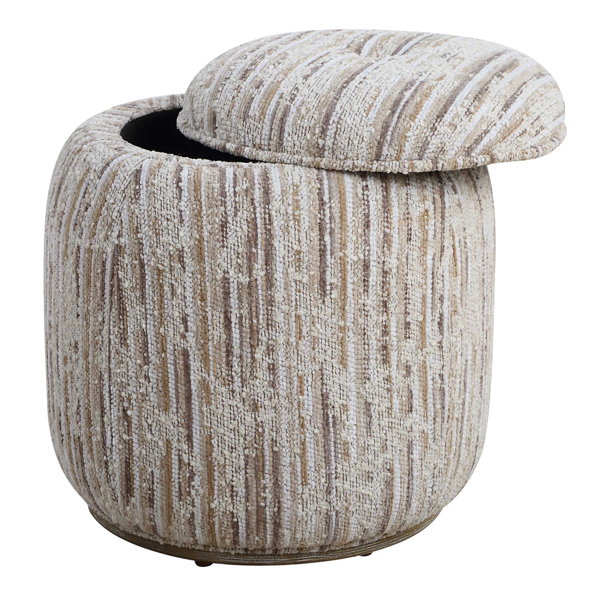 Abbyson Home Dialogue Tan Ottoman