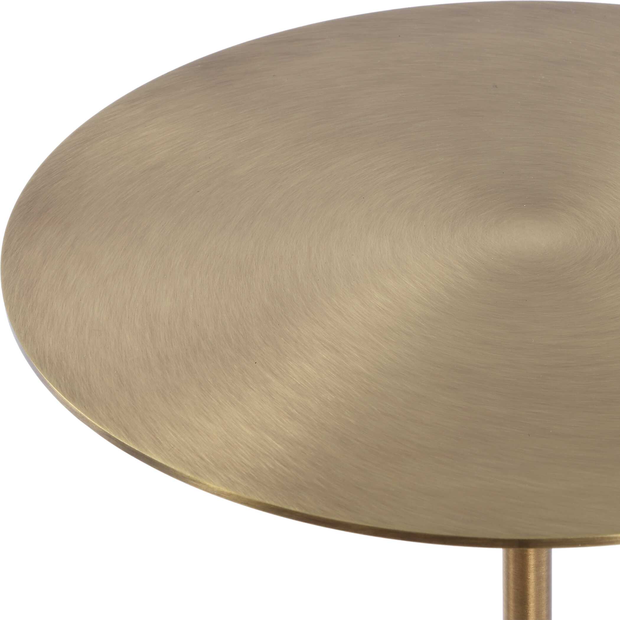 Abbyson Home Verlin Brass Drink Table