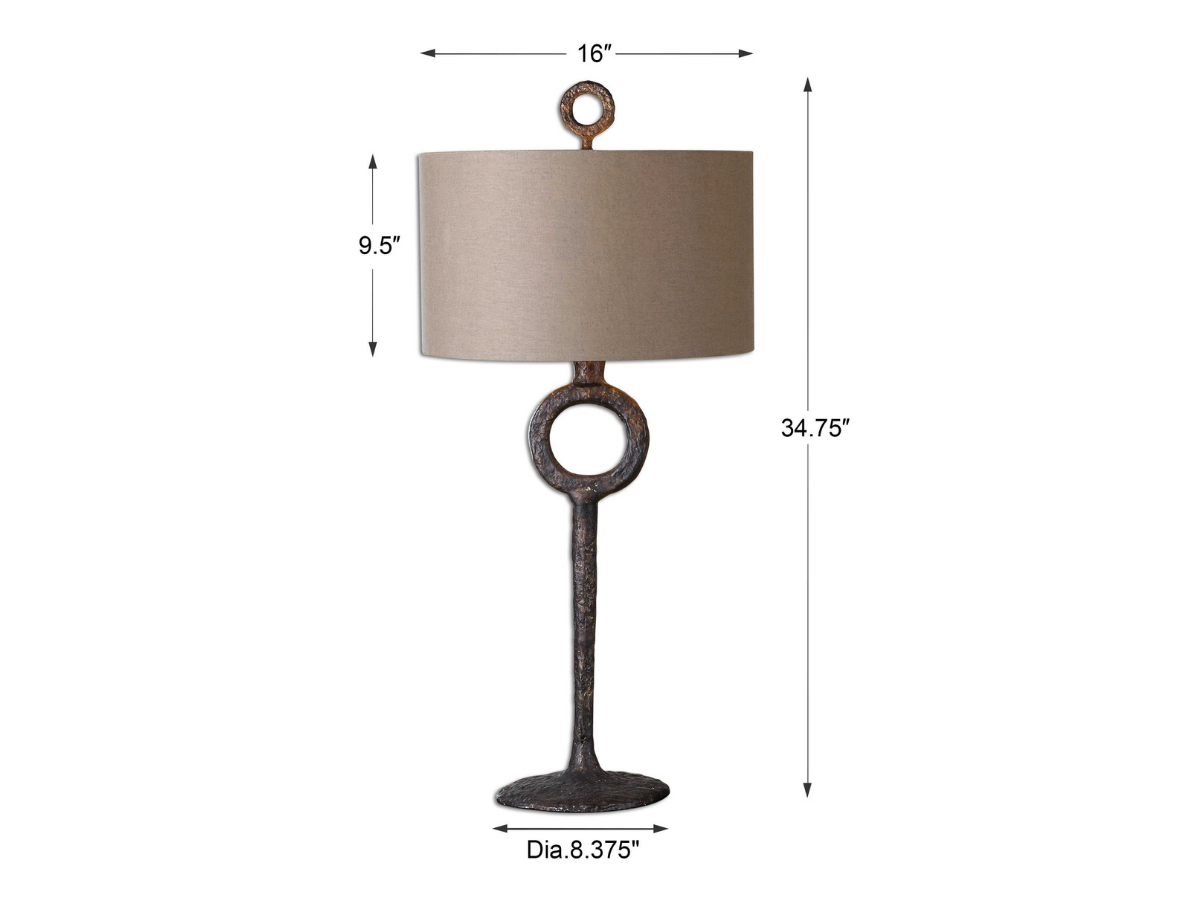 Abbyson Home Franne Cast Iron Table Lamp