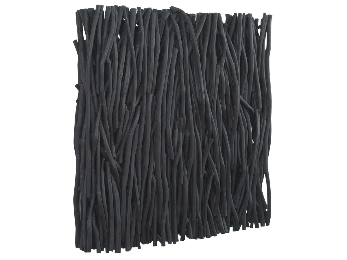 Abbyson Home Genesis Square Black Wood Wall Decor