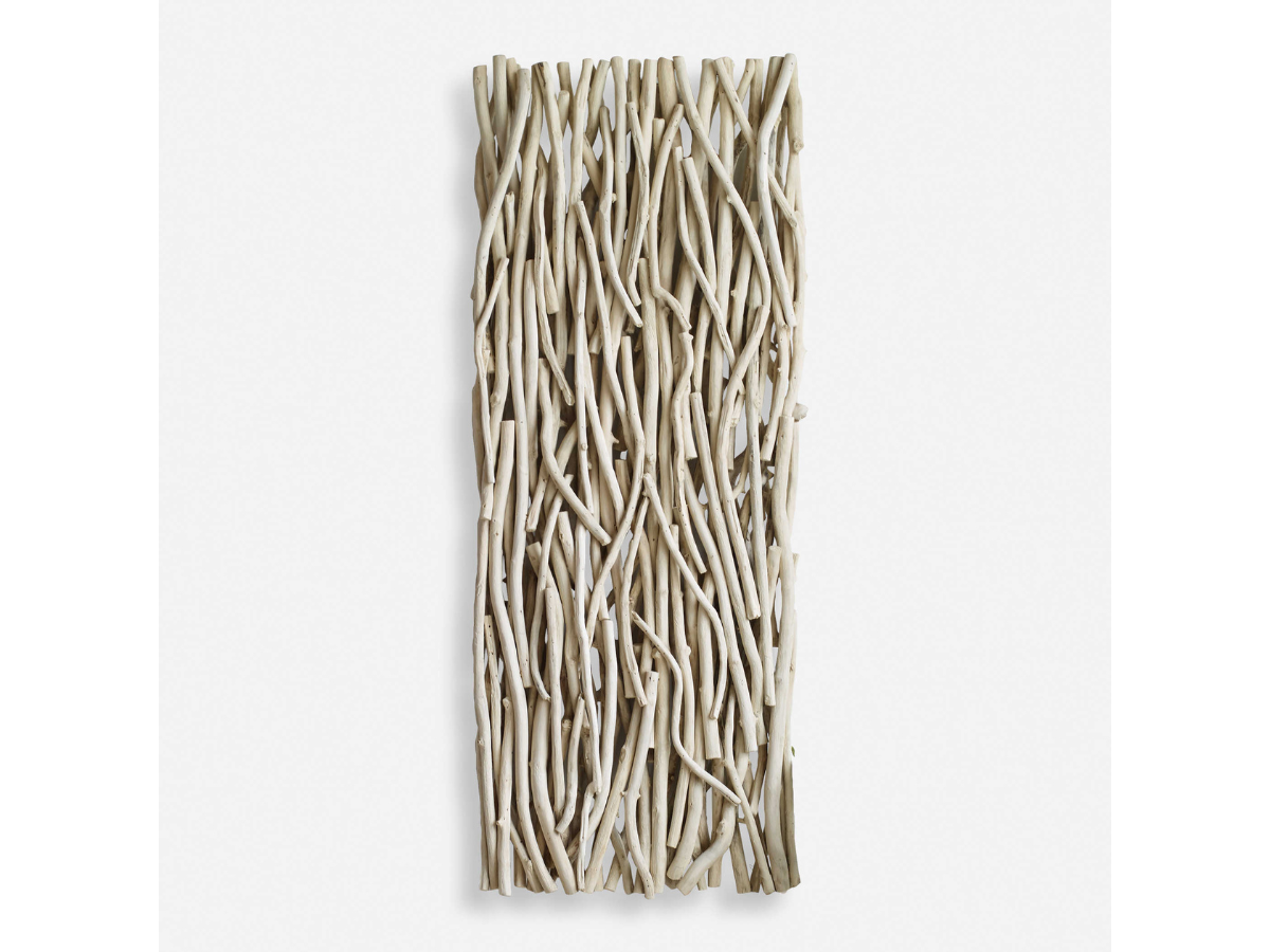 Abbyson Home Genuine Bleached Wood Wall Decor