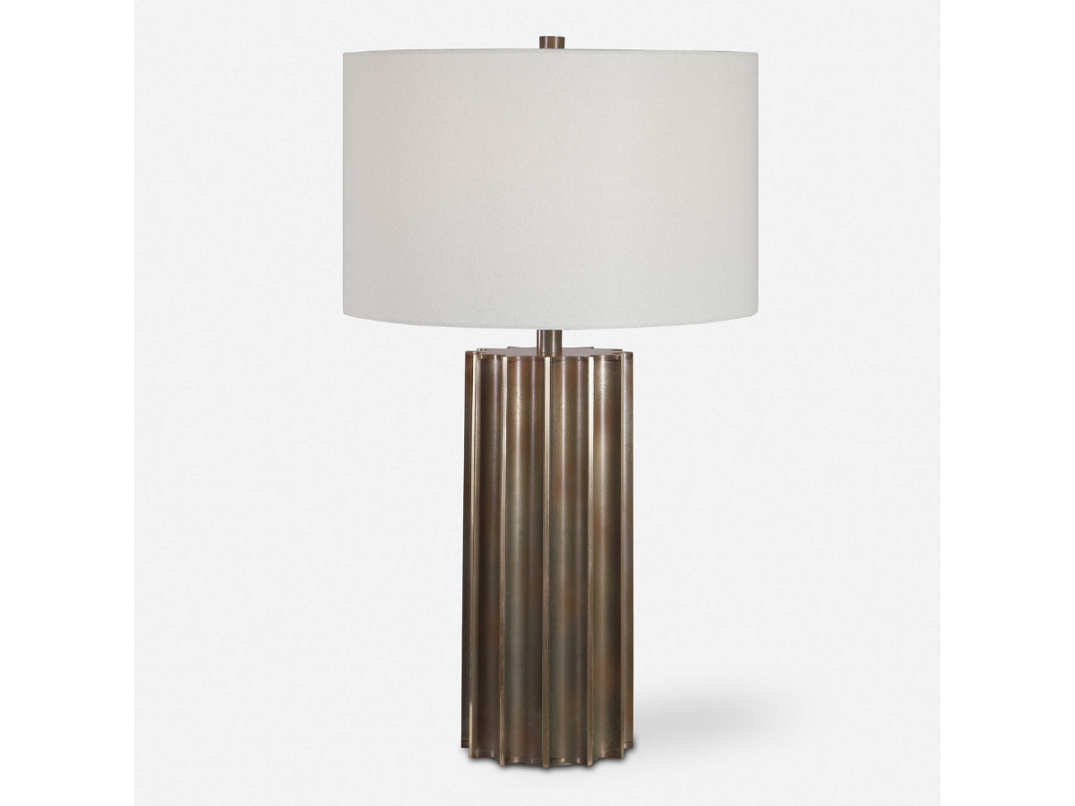 Abbyson Home Killian Gun Metal Table Lamp