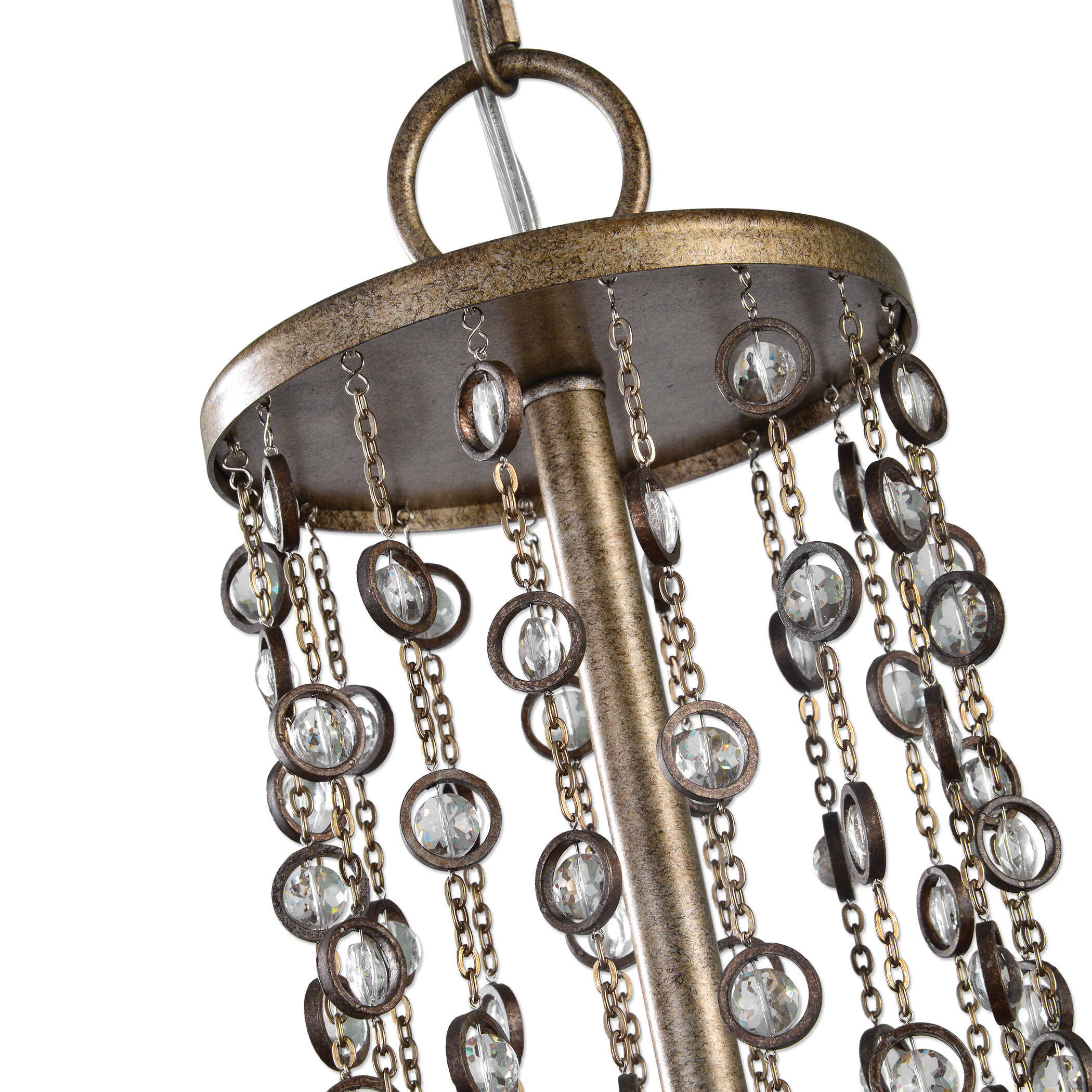 Abbyson Home Valka 6 Light Crystal Chandelier