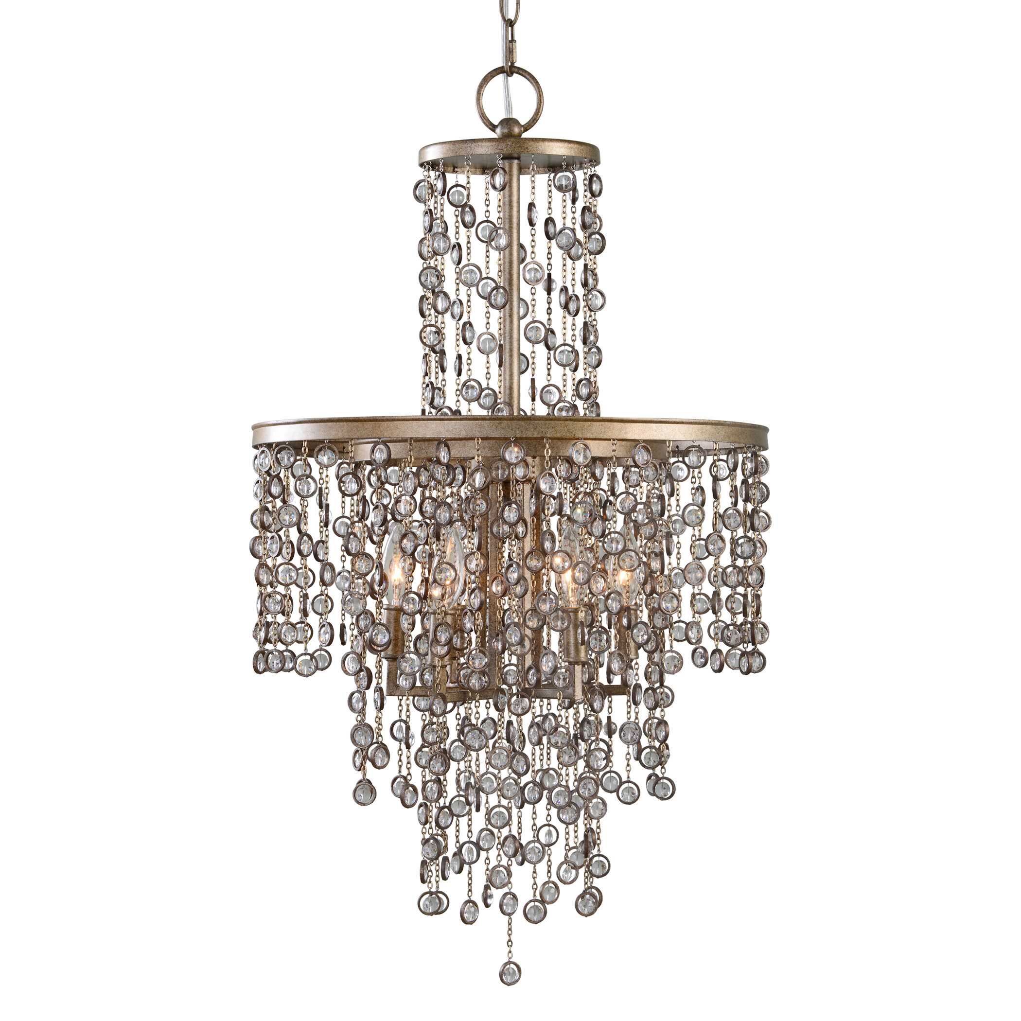 Abbyson Home Valka 6 Light Crystal Chandelier