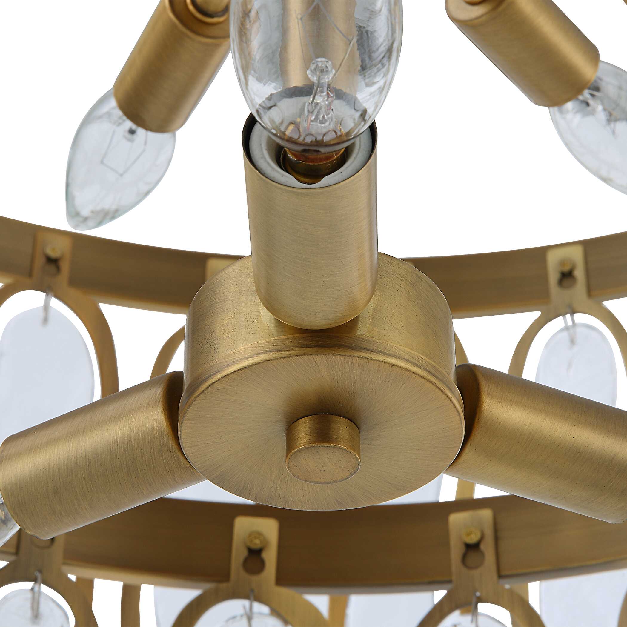 Abbyson Home Aurelie 9 Light Round Pendant