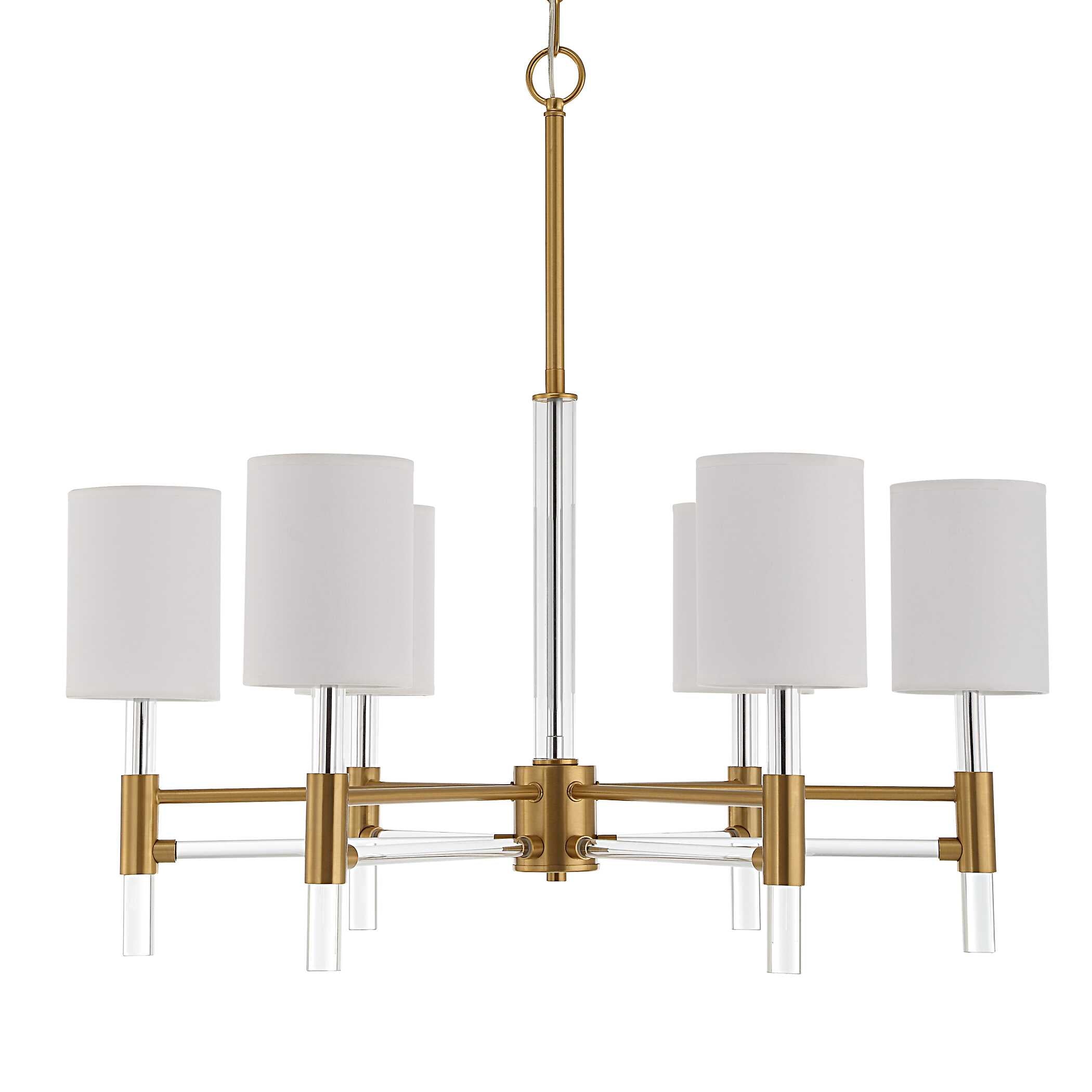 Abbyson Home Welkin 6 Light Modern Chandelier