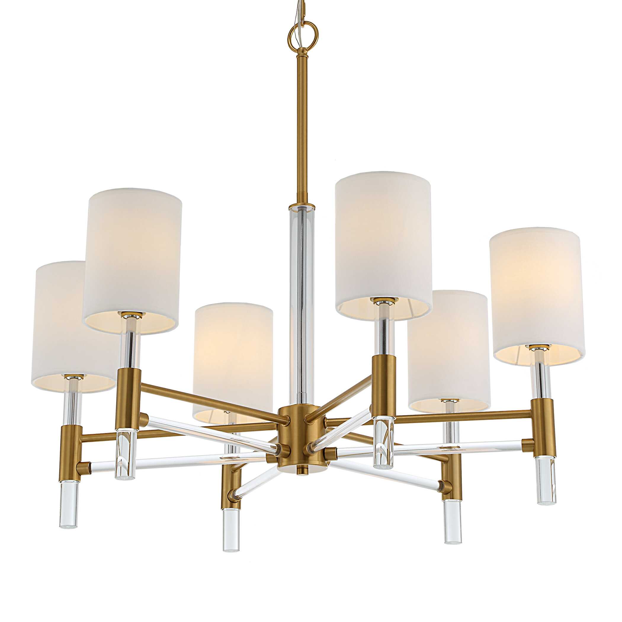 Abbyson Home Welkin 6 Light Modern Chandelier
