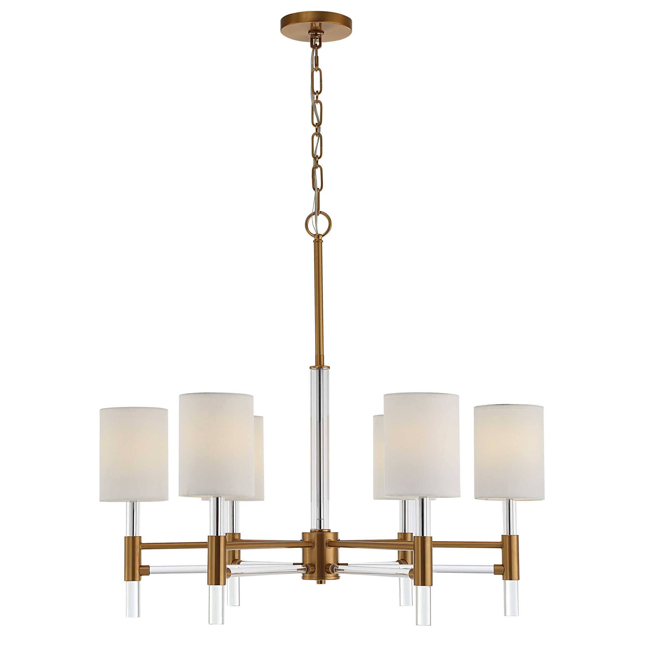 Abbyson Home Welkin 6 Light Modern Chandelier