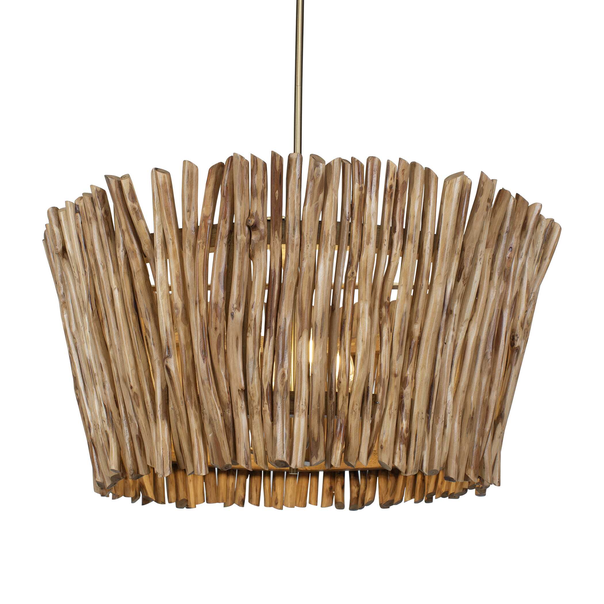 Abbyson Home Rhea 4 Light Wood Branch Chandelier