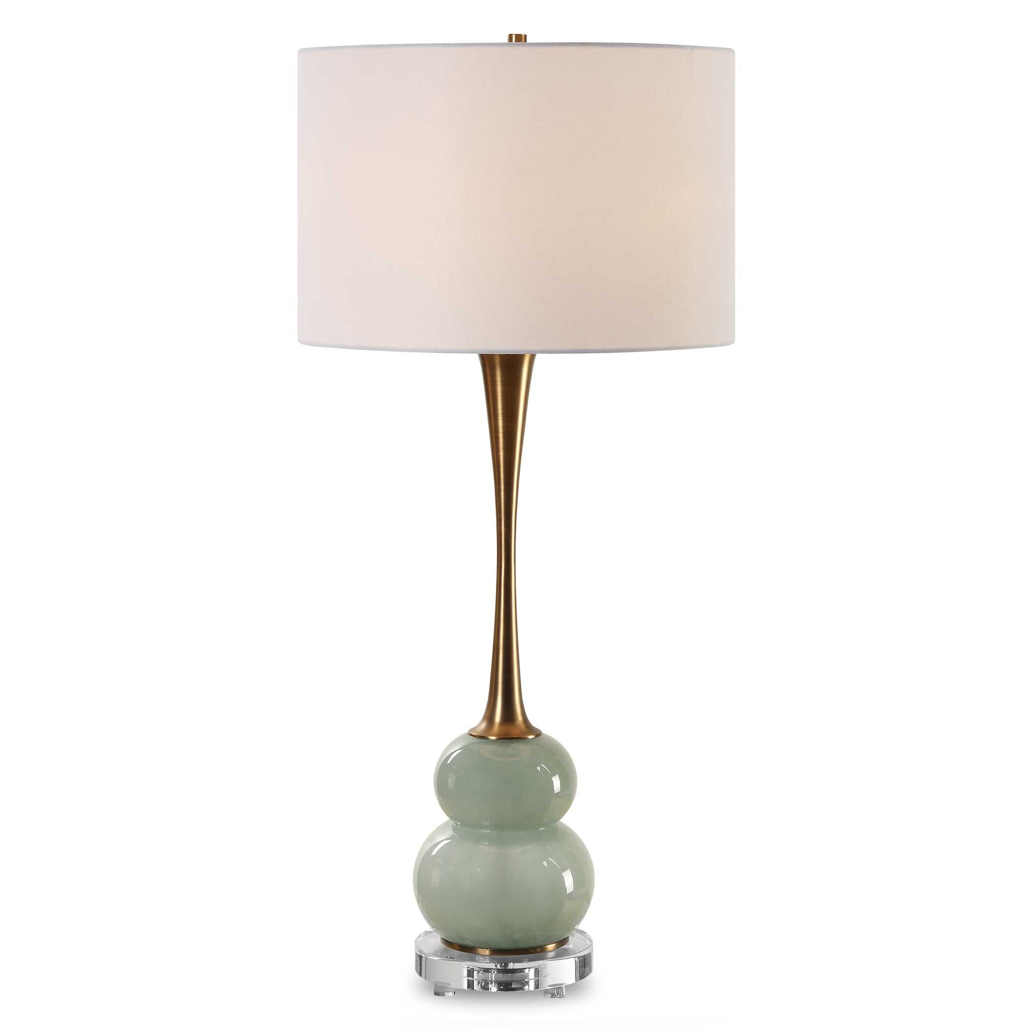 Abbyson Home Sanctuary Green Gray Table Lamp