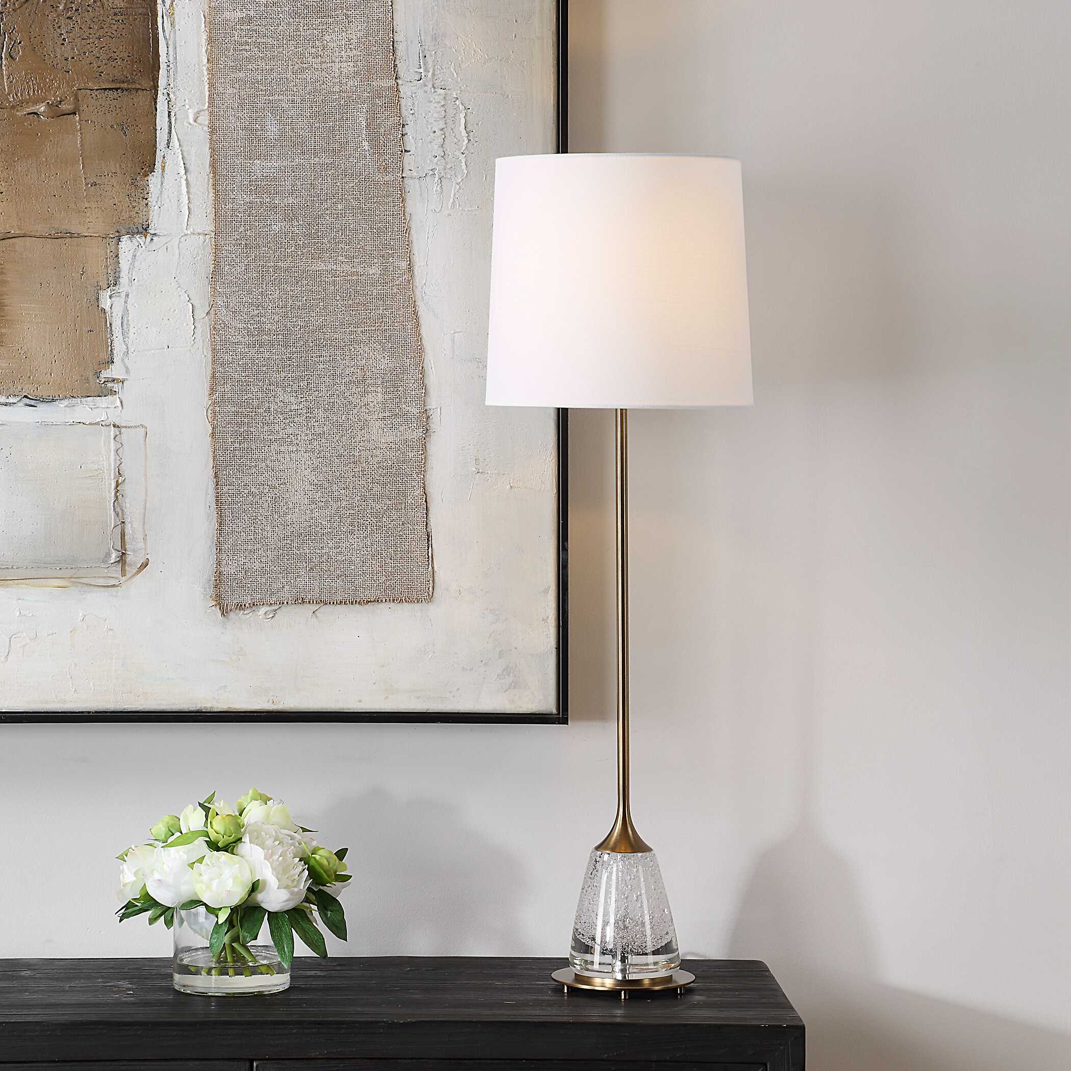 Abbyson Home Alistair Brass Buffet Lamp