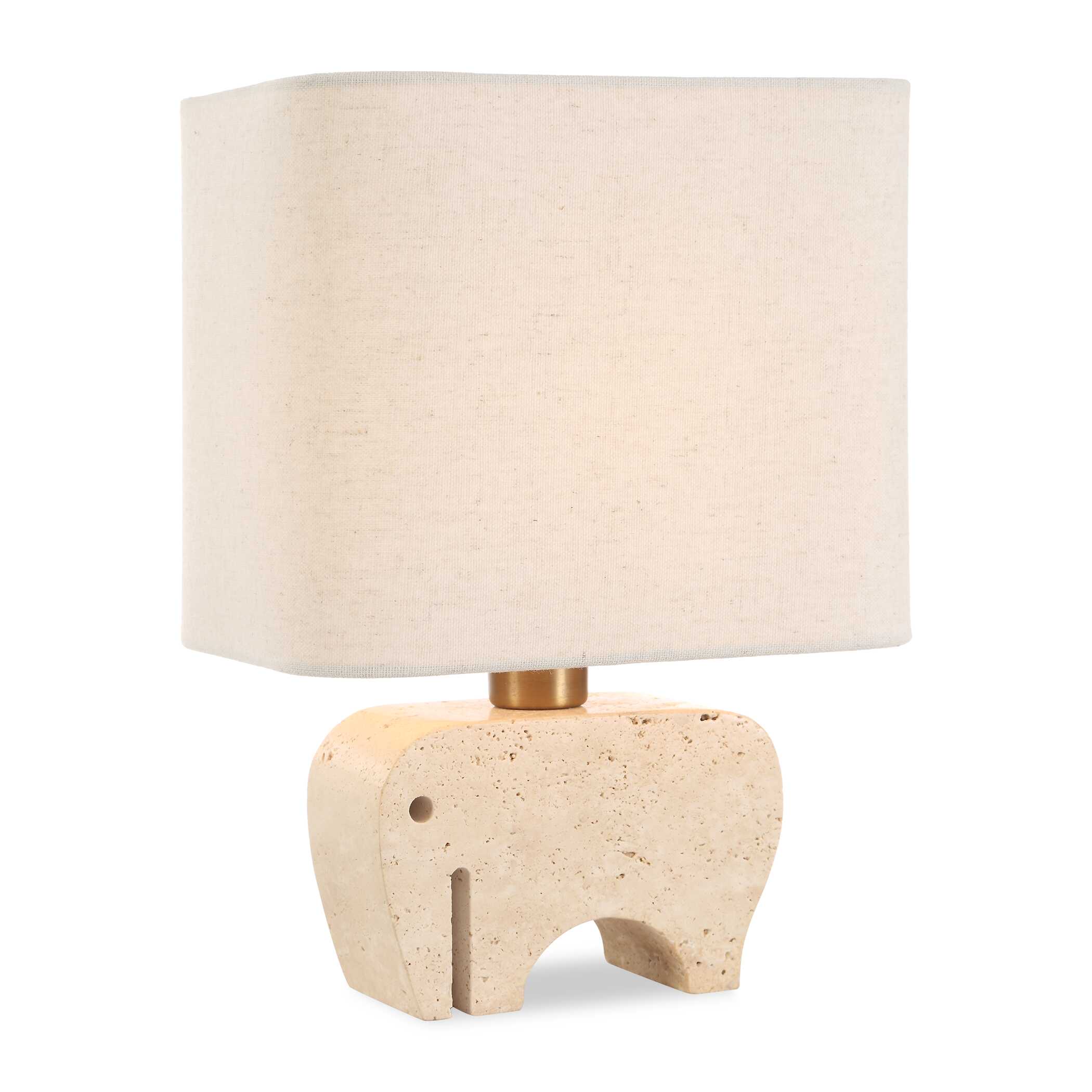 Abbyson Home Tusk Travertine Accent Lamp