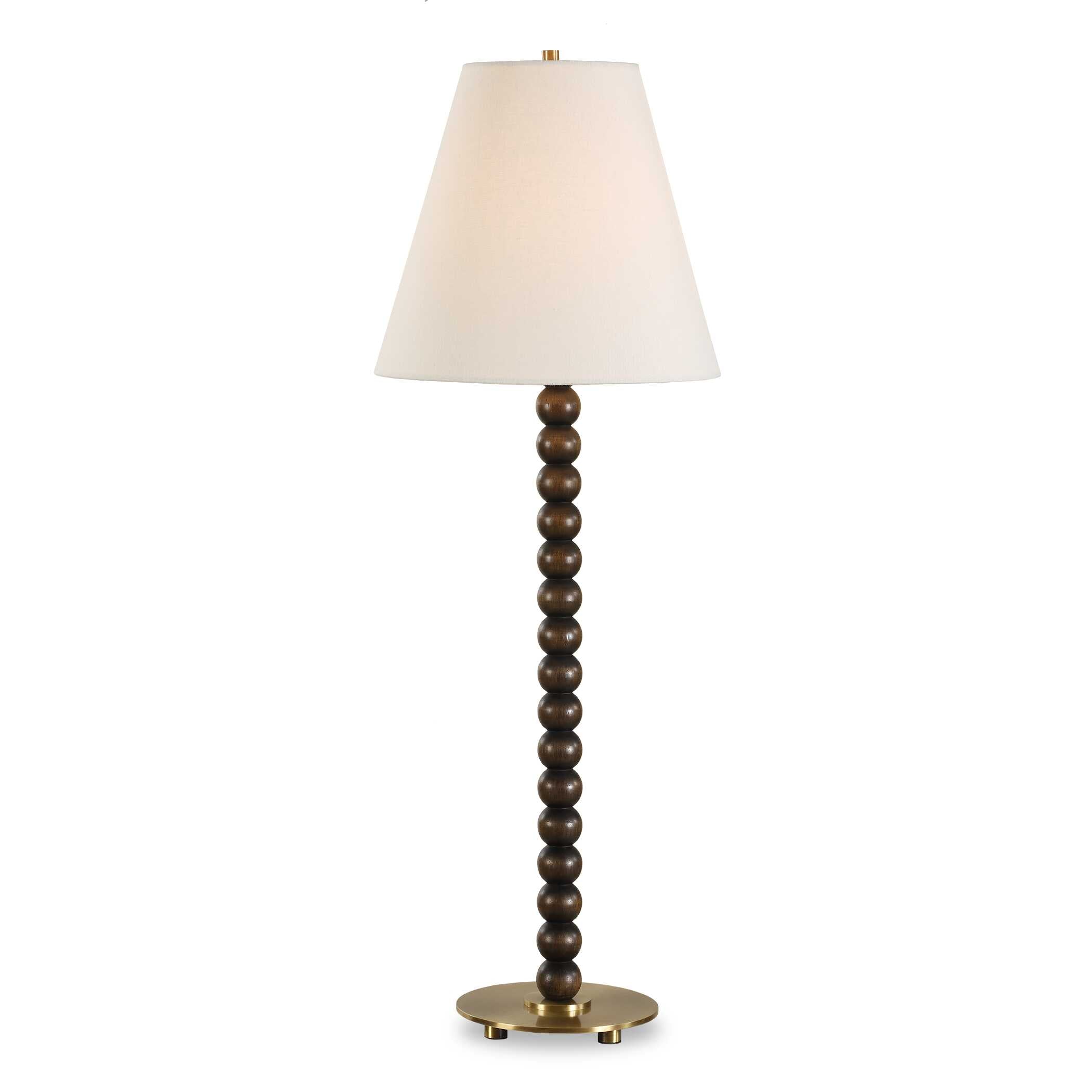 Abbyson Home Gallus Wood Spheres Table Lamp