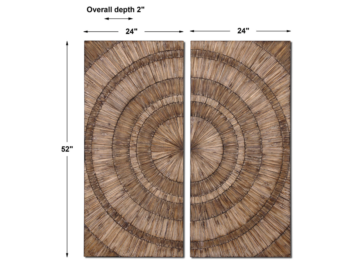Abbyson Home Leonidas Wood Wall Art