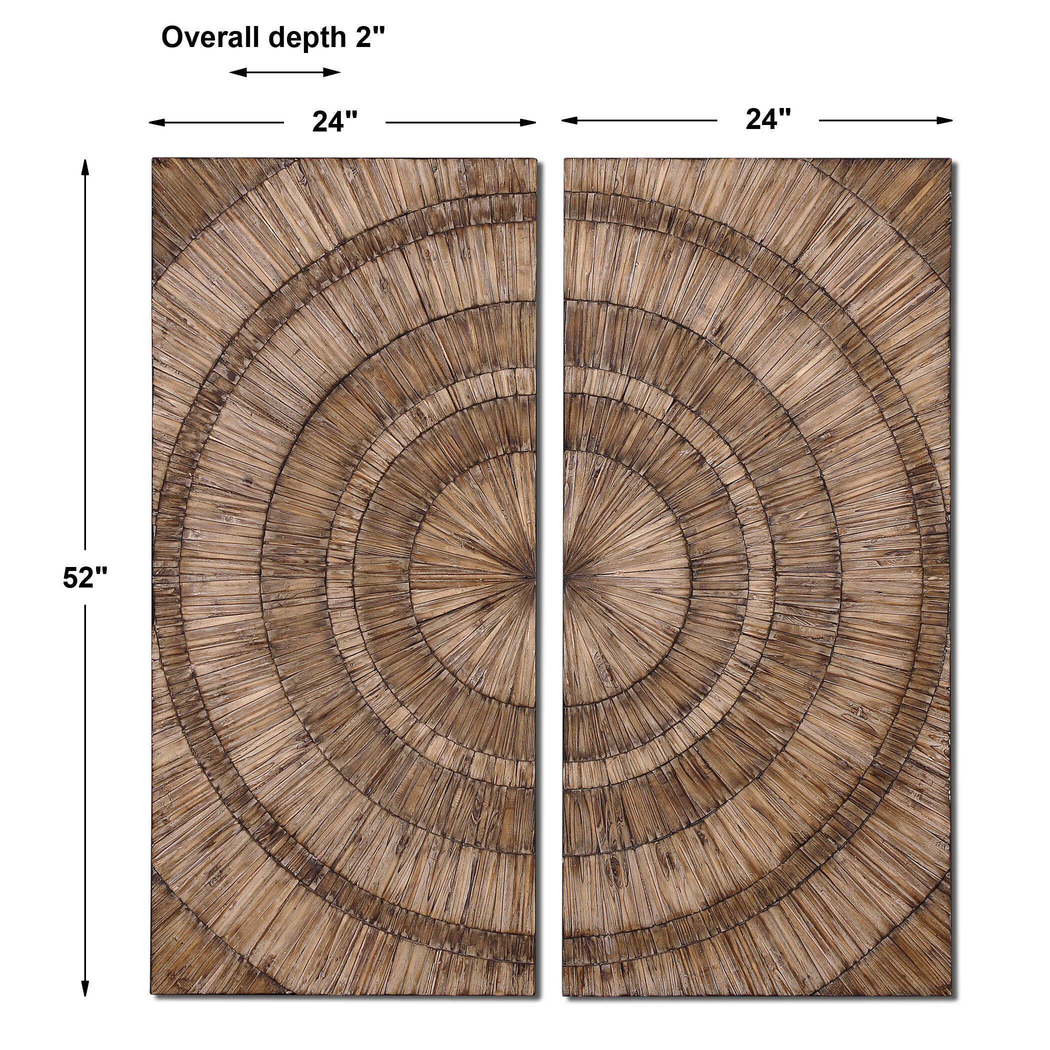 Abbyson Home Lanciano Wood Wall Art