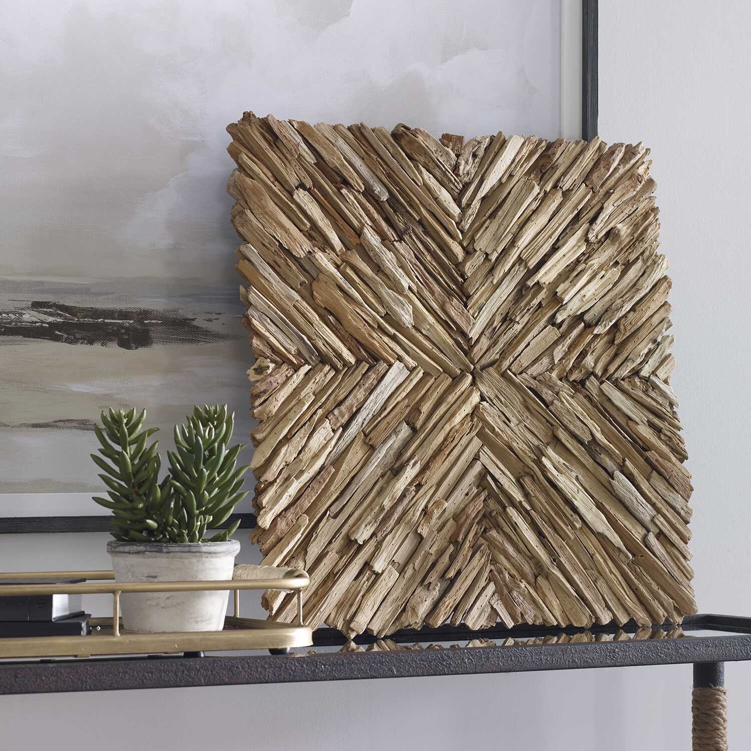 Abbyson Home Outland Drift Wood Wall Decor