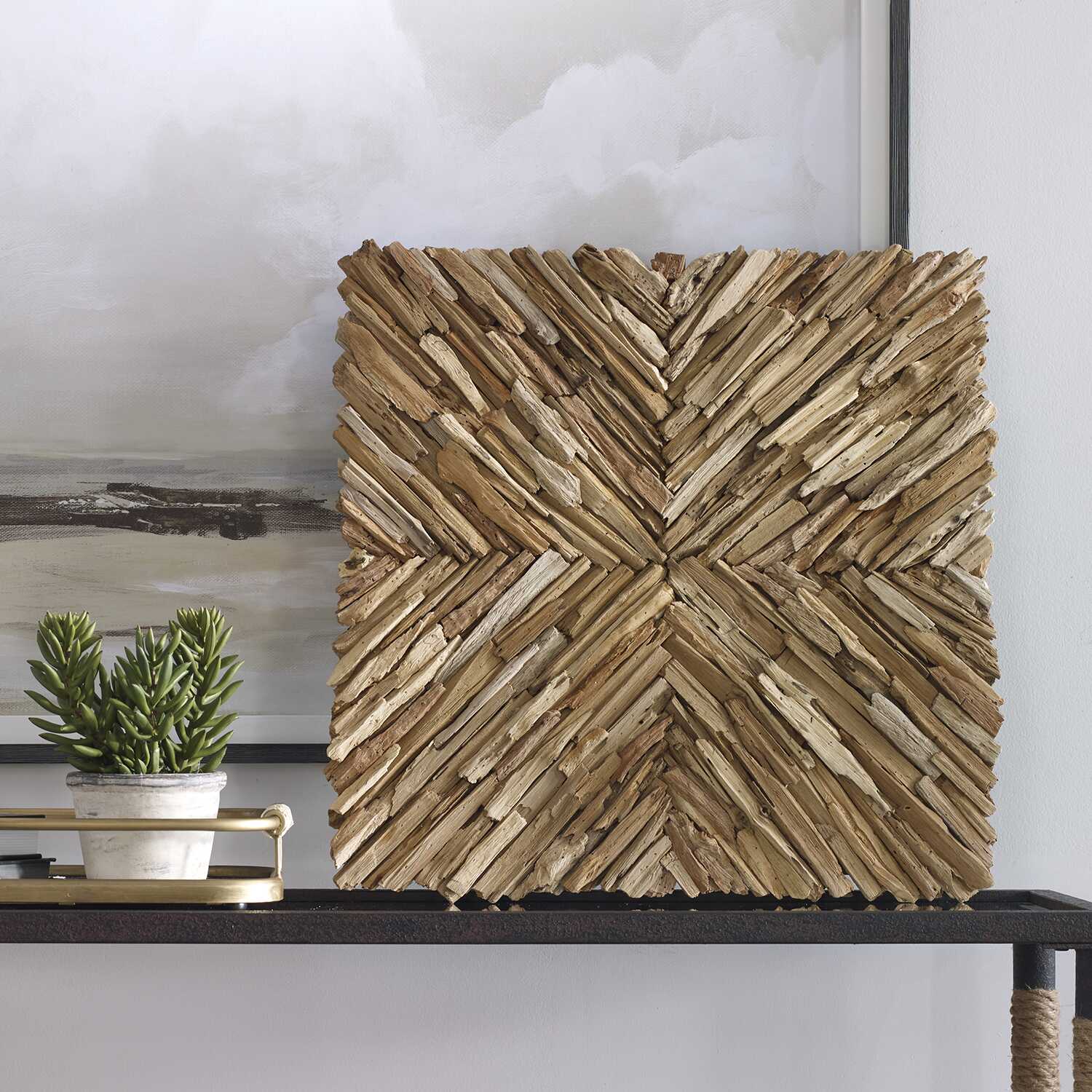 Abbyson Home Outland Drift Wood Wall Decor