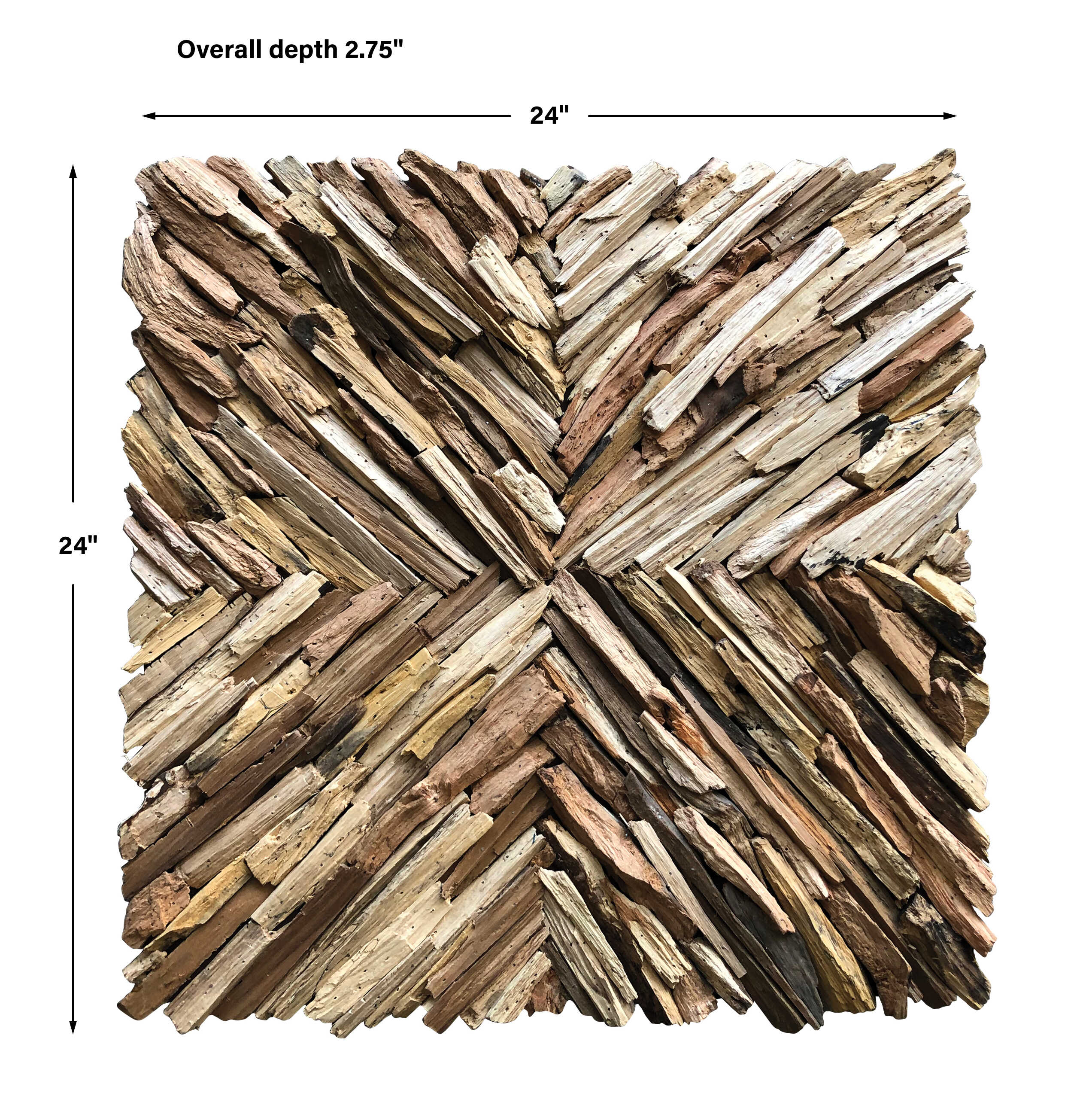 Abbyson Home Outland Drift Wood Wall Decor