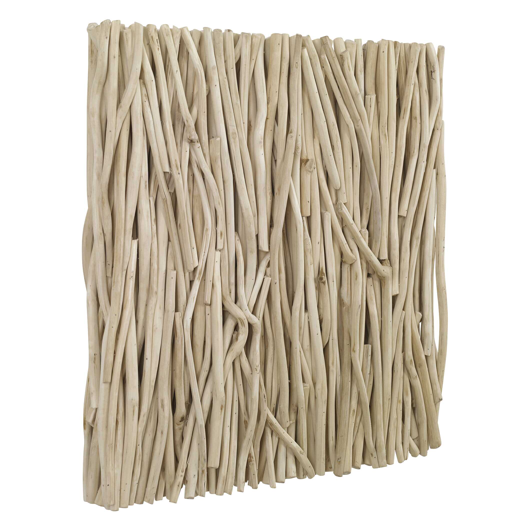 Abbyson Home Gathered Teak Square Bleached Wood Wall Decor