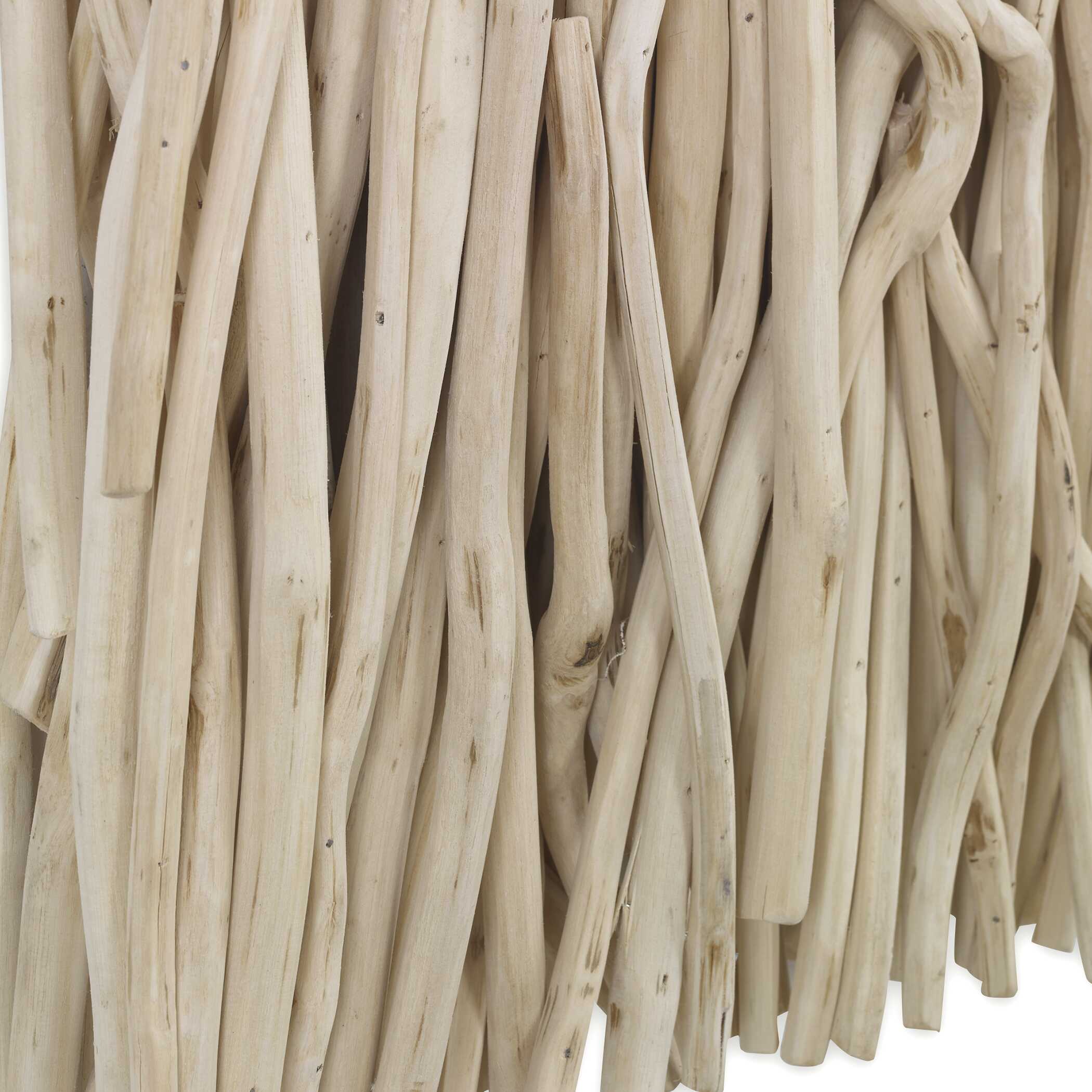 Abbyson Home Gathered Teak Square Bleached Wood Wall Decor