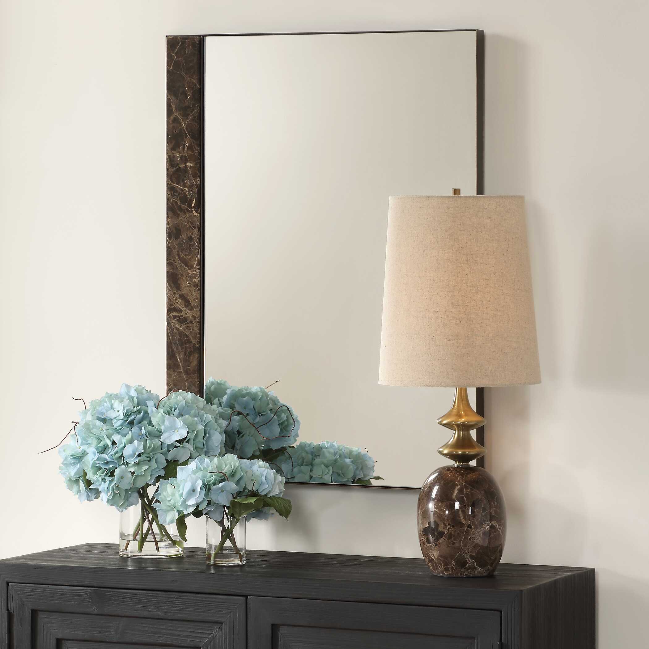 Abbyson Home Hanover Marble Mirror