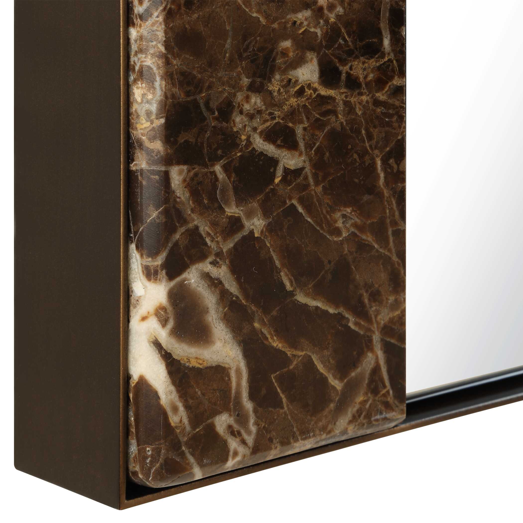 Abbyson Home Hanover Marble Mirror