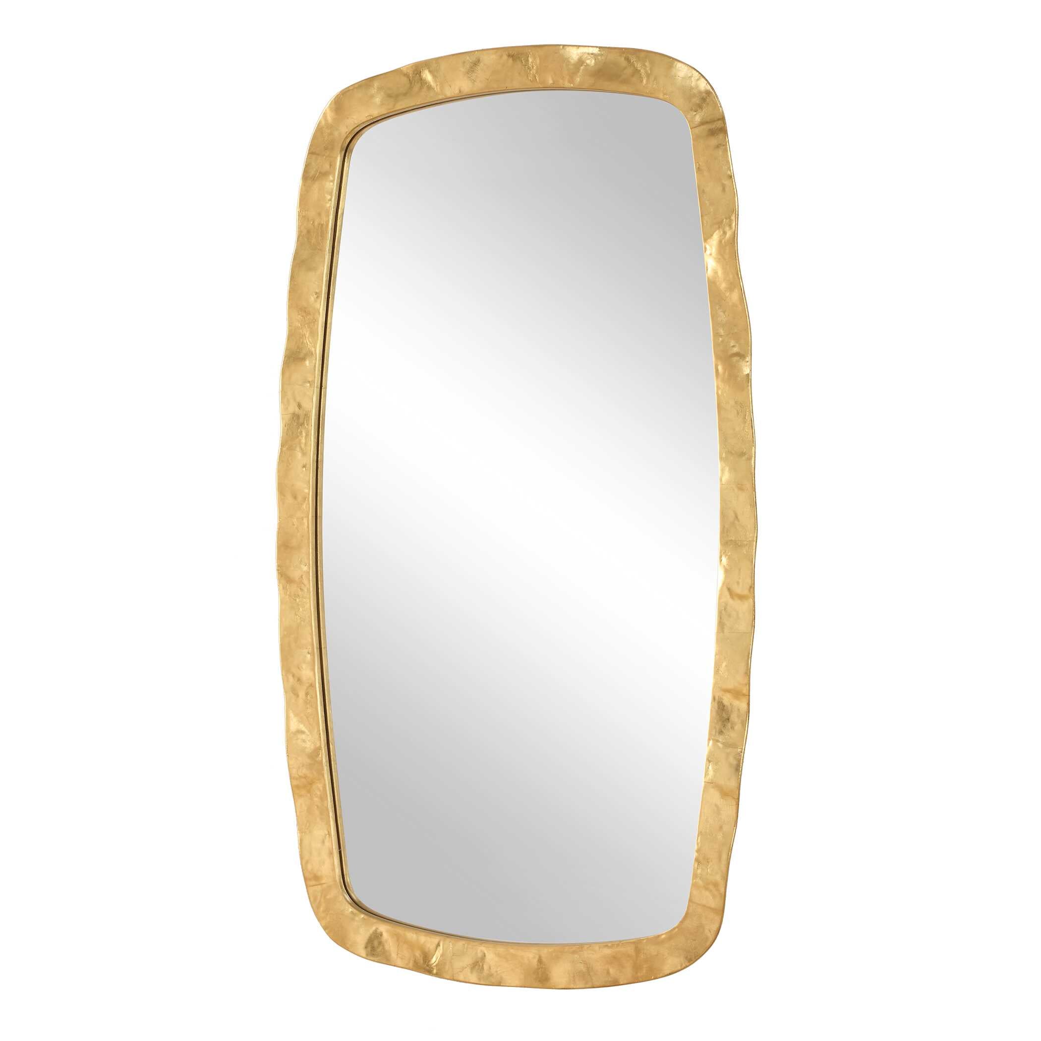 Abbyson Home Decorative Gold Leaf Mirror