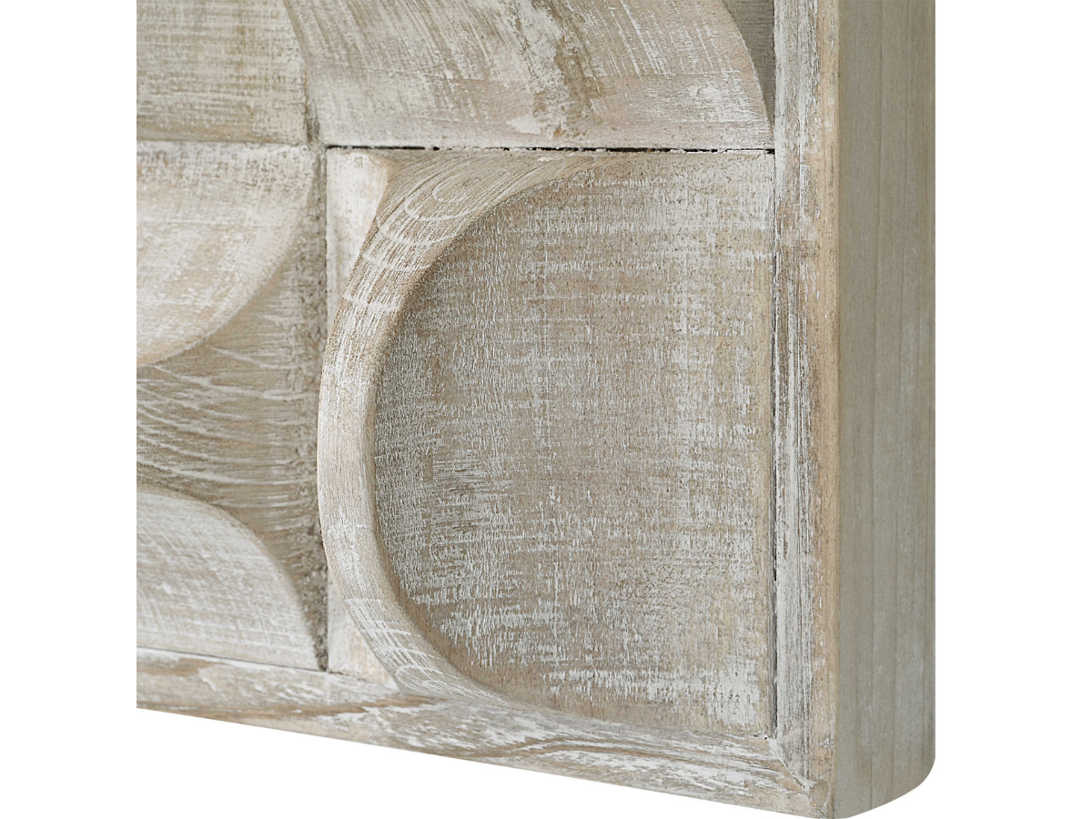 Abbyson Home Pierce Wood Wall Decor, Natural