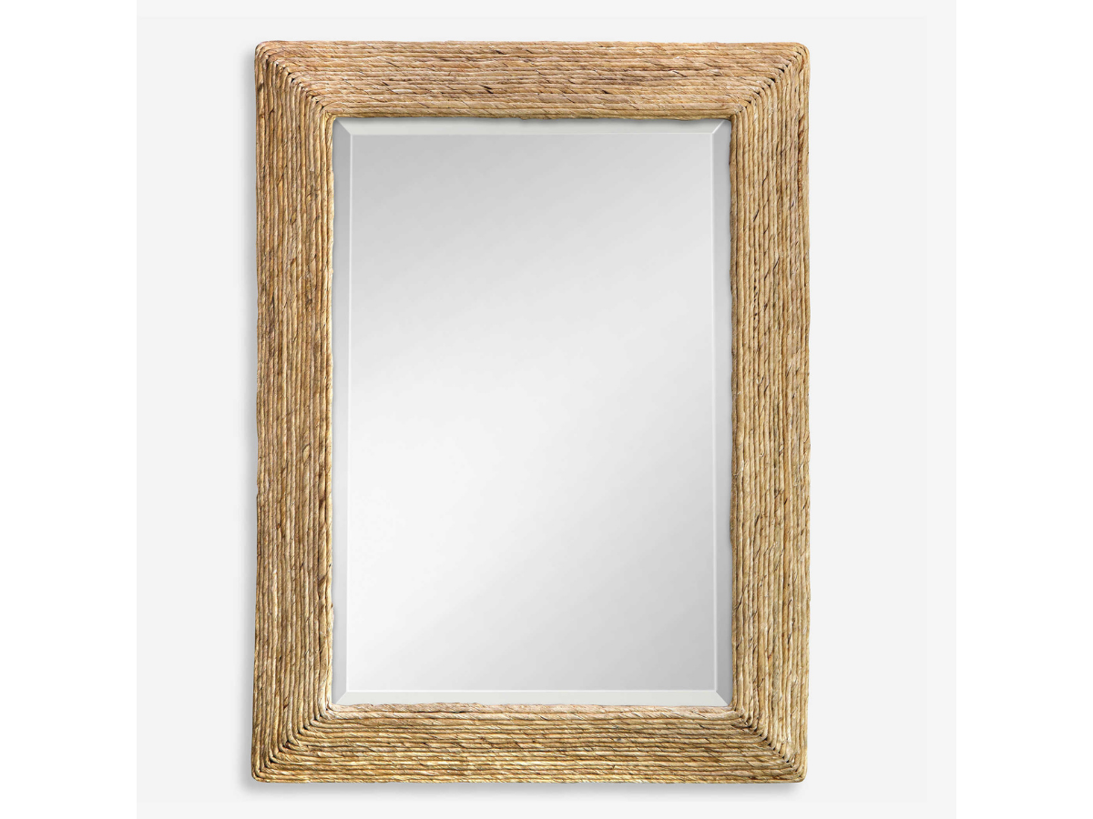 Abbyson Home Rocea Woven Coastal Mirror