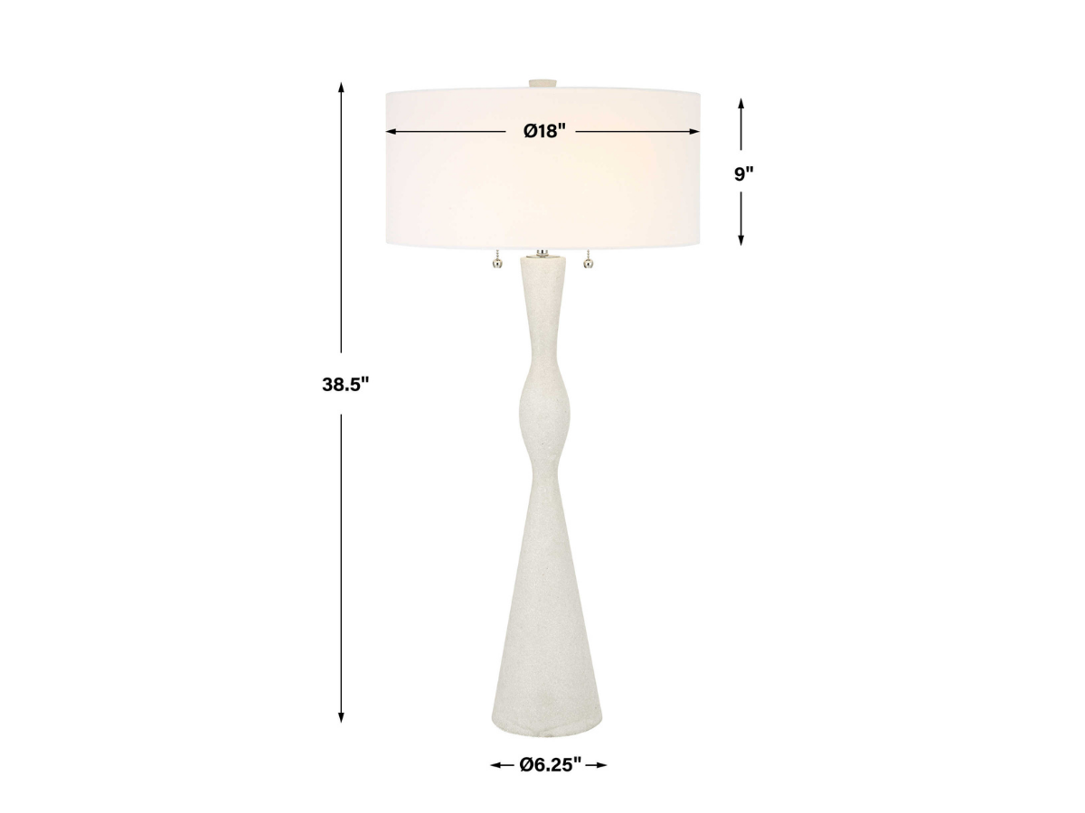 Abbyson Home Sarena Ivory Stone Table Lamp