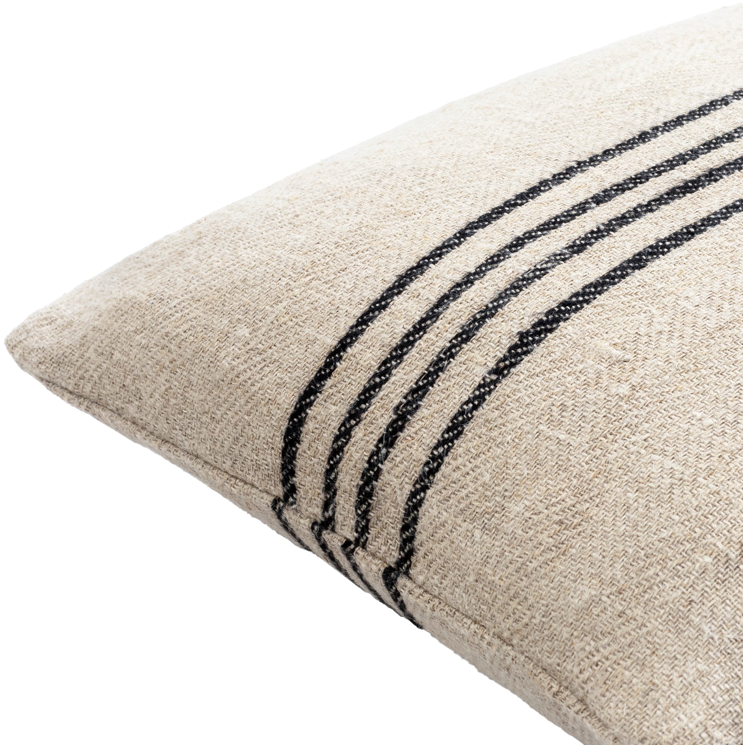 Becki Owens Brett Black Striped 18" x 18" Accent Pillow, Cover Only