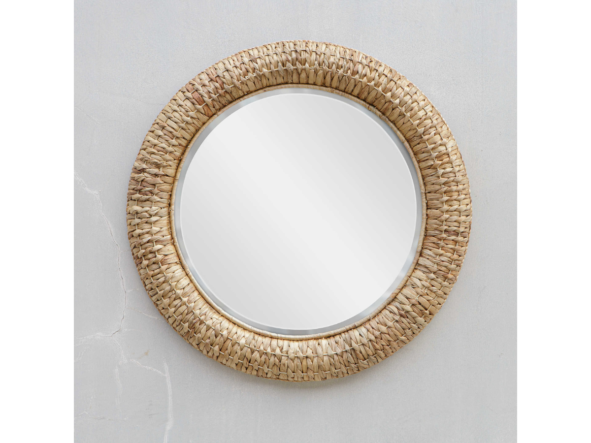 Abbyson Home Thia Round Mirror