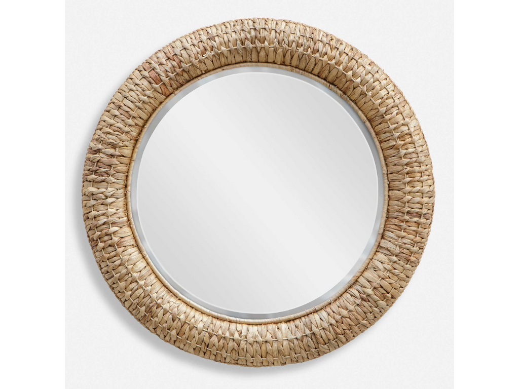 Abbyson Home Thia Round Mirror