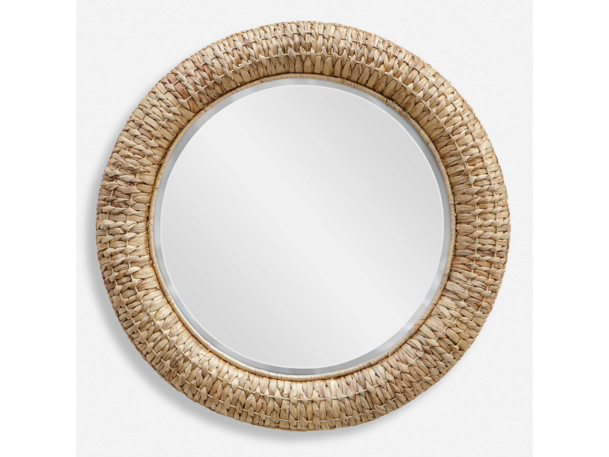 Abbyson Home Thia Round Mirror