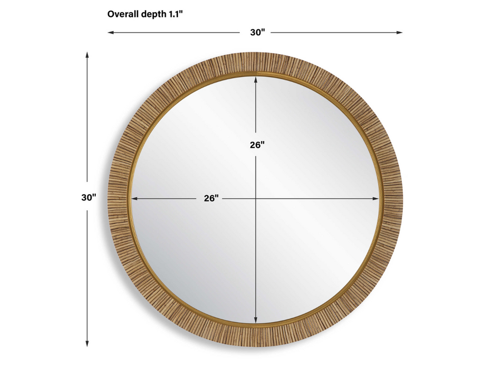 Abbyson Home Jaqueline Round Mirror