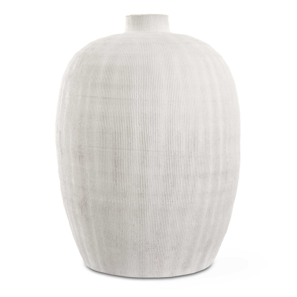 Abbyson Home Floreana Medium White Vase