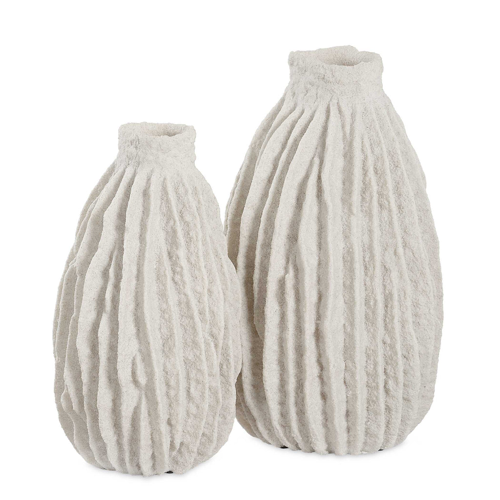 Abbyson Home Ivory Ridge Vases Set/2