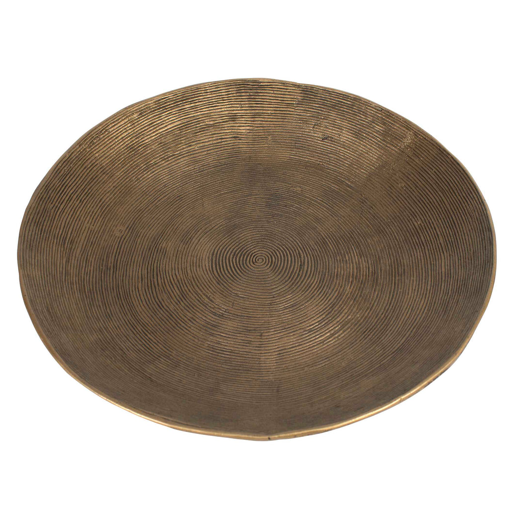 Abbyson Home Stratum Round Brass Bowls Set/2